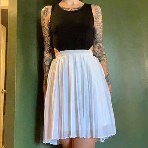 Jack dress white skirt with black top cutouts size small